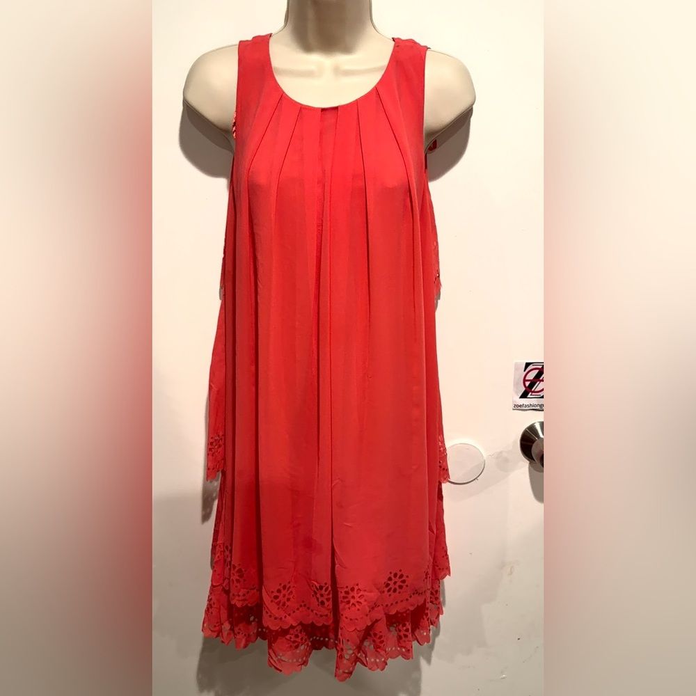 Jessica Simpson Vibrant Coral Maxi Dress